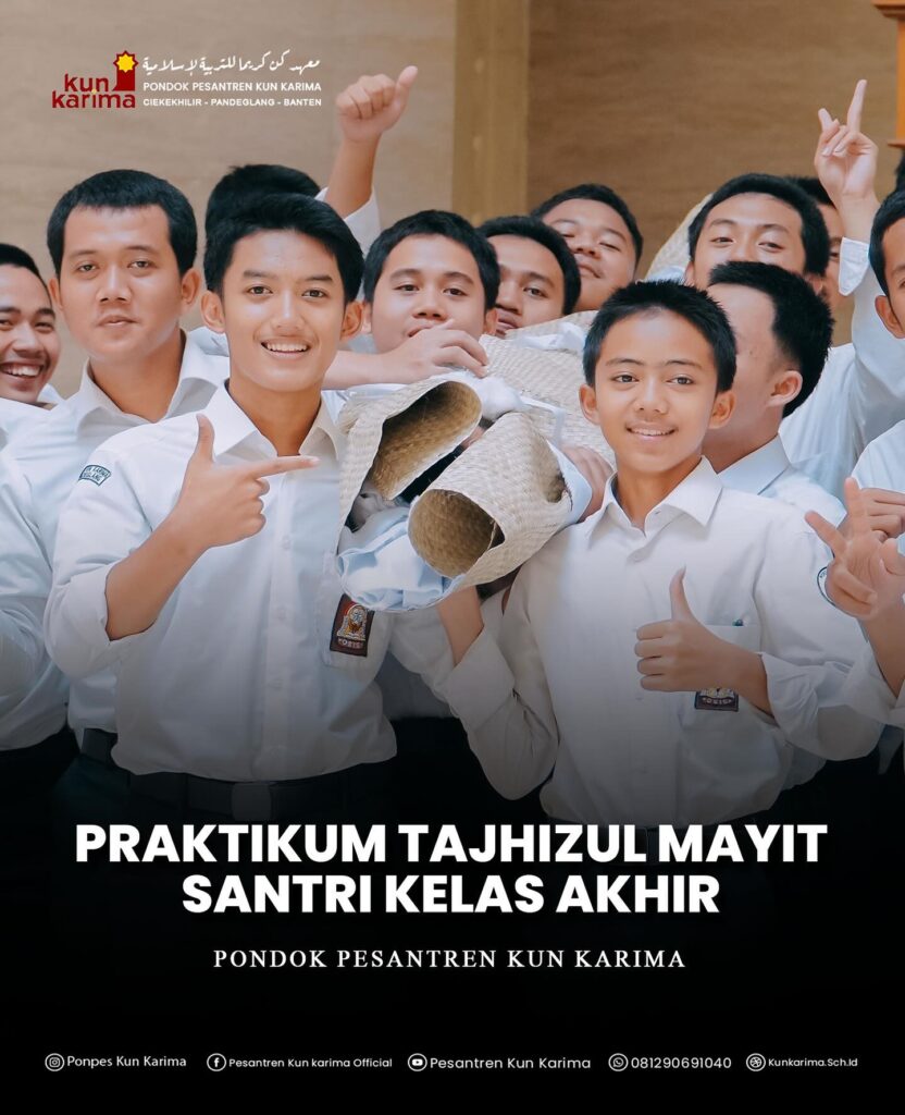 Praktikum Tajhizul Mayyit Santri Kelas Akhir