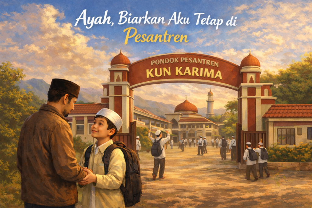 Ayah, Biarkan Aku Tetap di Pesantren