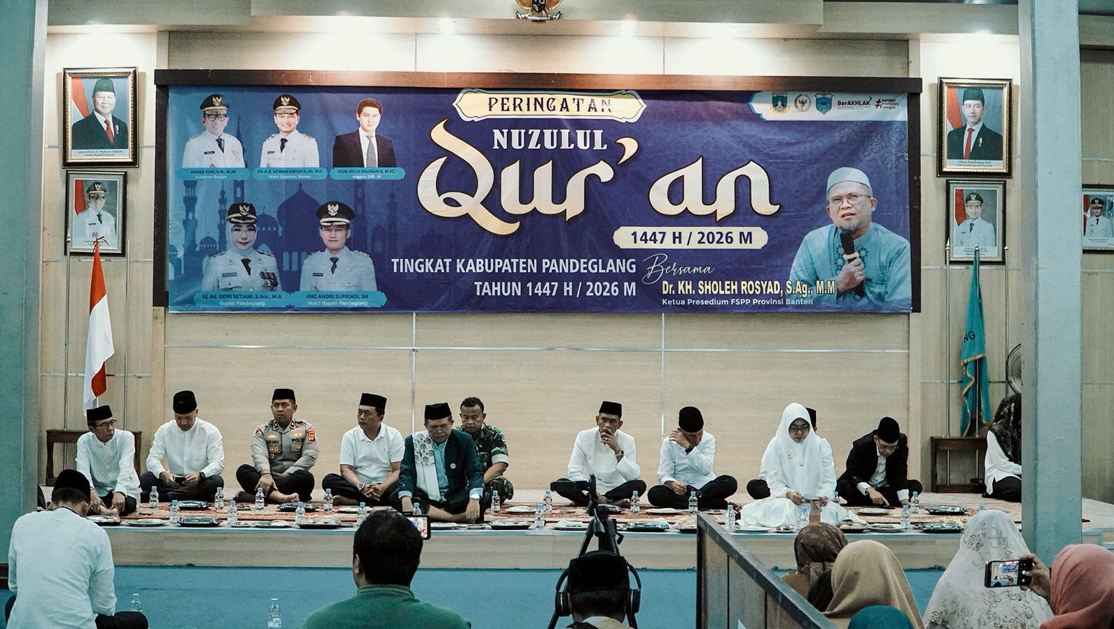 Peringatan Nuzulul Qur’an di Pandeglang, Dr. KH. Soleh Rosyad Serukan Persatuan Umat