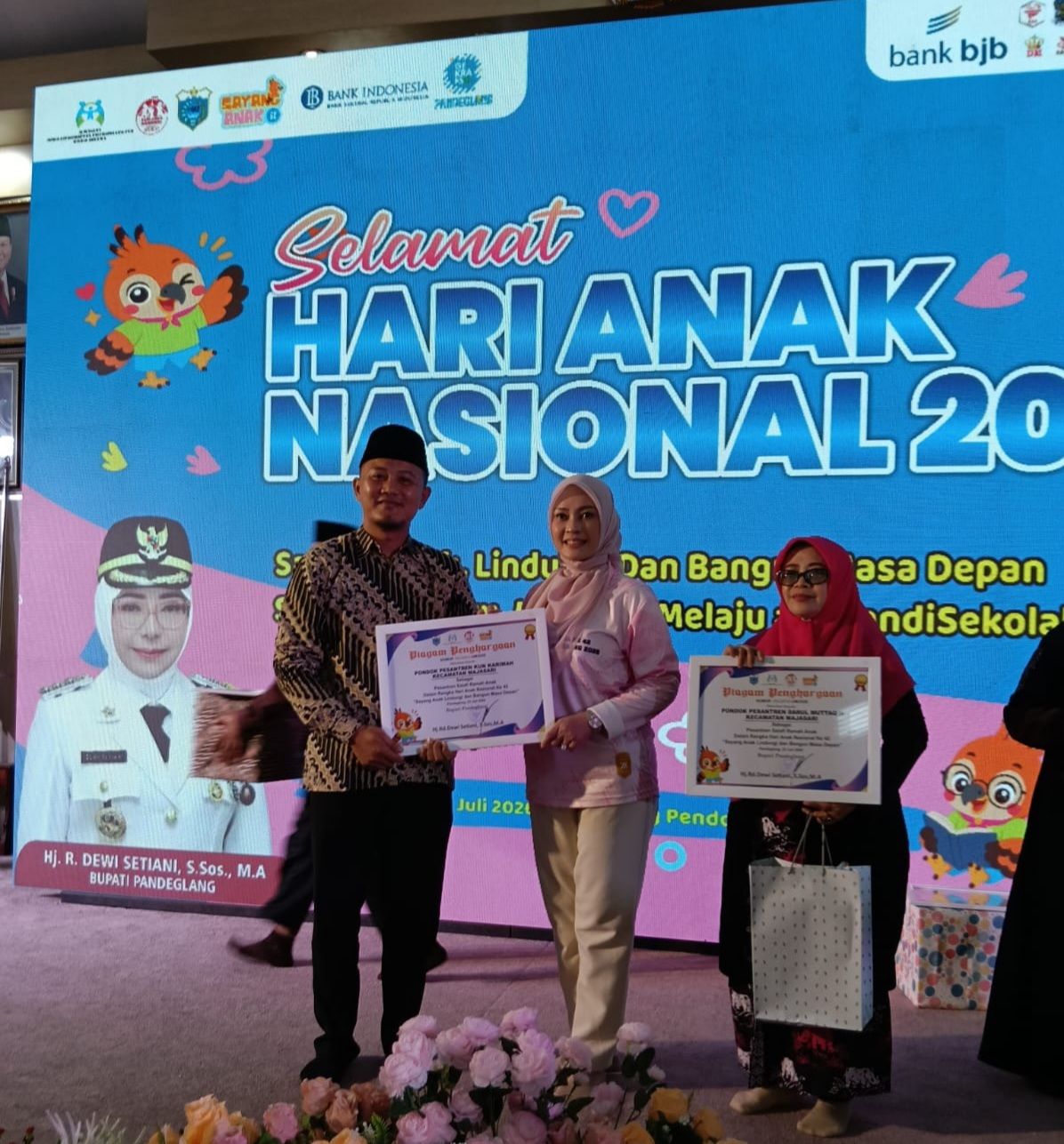 Ponpes Kun Karima Raih Penghargaan Pesantren Ramah Anak dari Bupati Pandeglang
